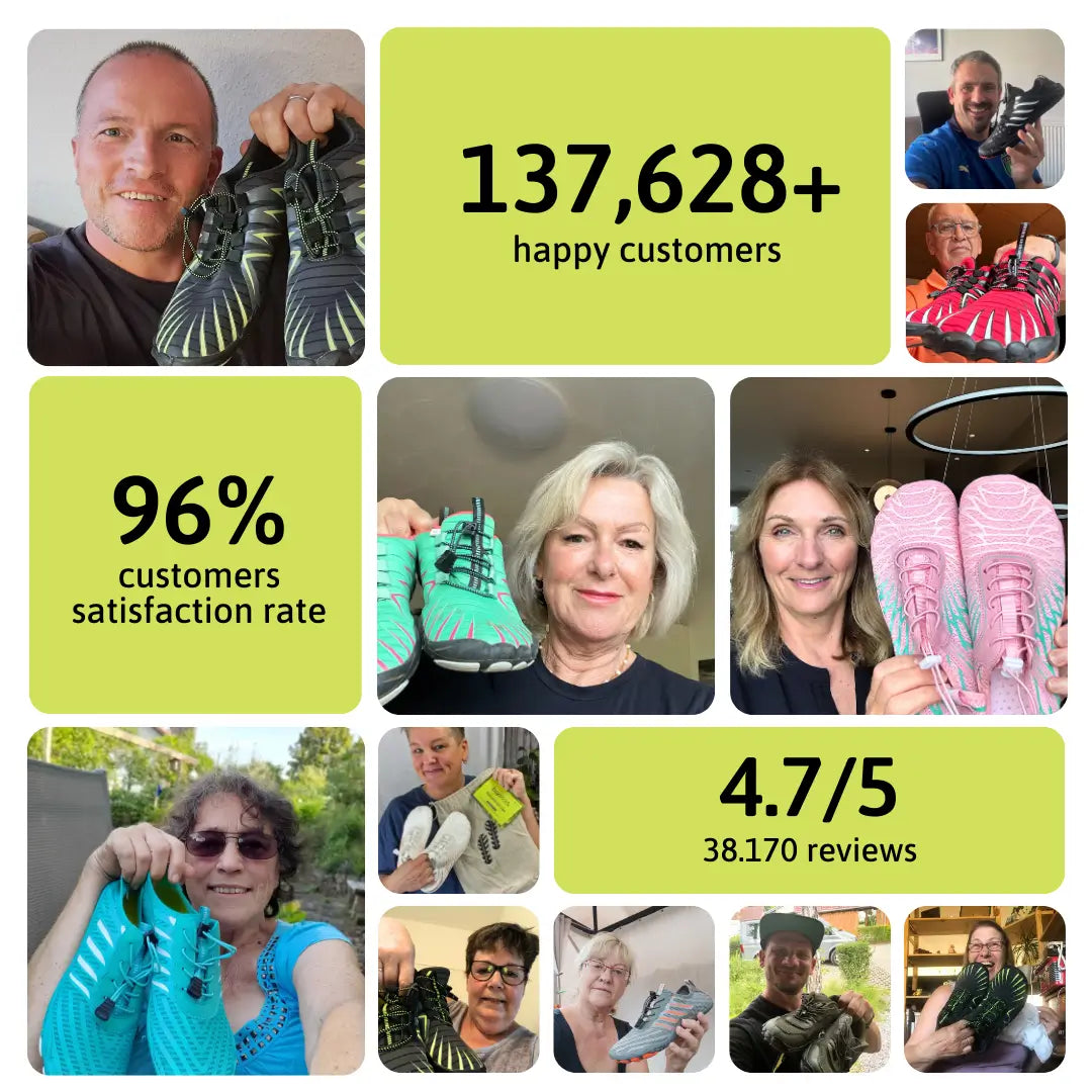 Hommies– Cosy Fleece-Lined Barefoot Slippers with Non-Slip Sole for Indoor & Outdoor Use (Unisex)