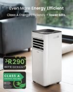 7,000 BTU 4-in-1 Portable Air Conditioner — Cooling, Dehumidifier, Fan & Sleep Mode, 24hr Timer, Remote Control, Dual Window Kit - Image 2