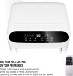 9,000 BTU Portable Air Conditioner – 4-in-1 Cooling, Fan, Dehumidifier, Night Mode with Remote and Window Kit - Image 2