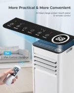4-in-1 Portable Air Conditioner – Cooling, Dehumidifier, Fan & Sleep Mode – Remote Control – 9000 BTU – For Rooms up to 20㎡ - Image 5