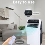 Portable Air Conditioner 12000 BTU with Dehumidifier and Fan Modes, Remote Control, 24h Timer, Window Kit - Image 5