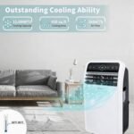 Portable Air Conditioner 12000 BTU with Dehumidifier and Fan Modes, Remote Control, 24h Timer, Window Kit - Image 3