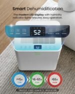 20L Dehumidifier with WiFi, Smart App Control, Auto Humidity Sensor, 24-Hour Timer, Laundry Drying Function White - Image 6