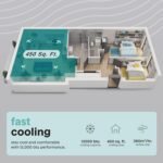 12000 BTU Portable Air Conditioner with Cooling, Fan, Dehumidifier, Remote Control & 24-Hour Timer - Image 2