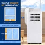Portable Air Conditioner 10000 BTU with Dehumidifier, WiFi App Control, Remote, Window Kit - Image 5