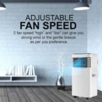 9,000 BTU Portable Air Conditioner – 4-in-1 Cooling, Fan, Dehumidifier, Night Mode with Remote and Window Kit - Image 6