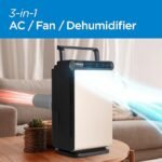 3-in-1 Personal Portable Air Conditioner, Fan & Dehumidifier — Windowless, 1,000 BTU, LED Display, Timer, Dual Exhaust - Image 2