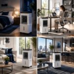 4-in-1 Evaporative Air Cooler with 15L Removable Water Tank — 3 Speeds, 3 Wind Modes, 120° Oscillation, 12hr Timer, Remote Control, 2 Ice Packs - Image 3
