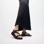 Women F-MODE Go Leopard Adjustable Webbing Z-Strap Sandals - Image 2