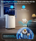 14,000 BTU 3-in-1 Portable Air Conditioner — Cools Up to 65m², Auto-Evaporation, Low Noise, Remote Control - Image 4