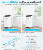 14,000 BTU 3-in-1 Portable Air Conditioner — Cools Up to 65m², Auto-Evaporation, Low Noise, Remote Control - Image 8