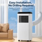 7,000 BTU 4-in-1 Portable Air Conditioner — Cooling, Heating, Fan & Dehumidifier, Class A, 24hr Timer, Remote Control - Image 7